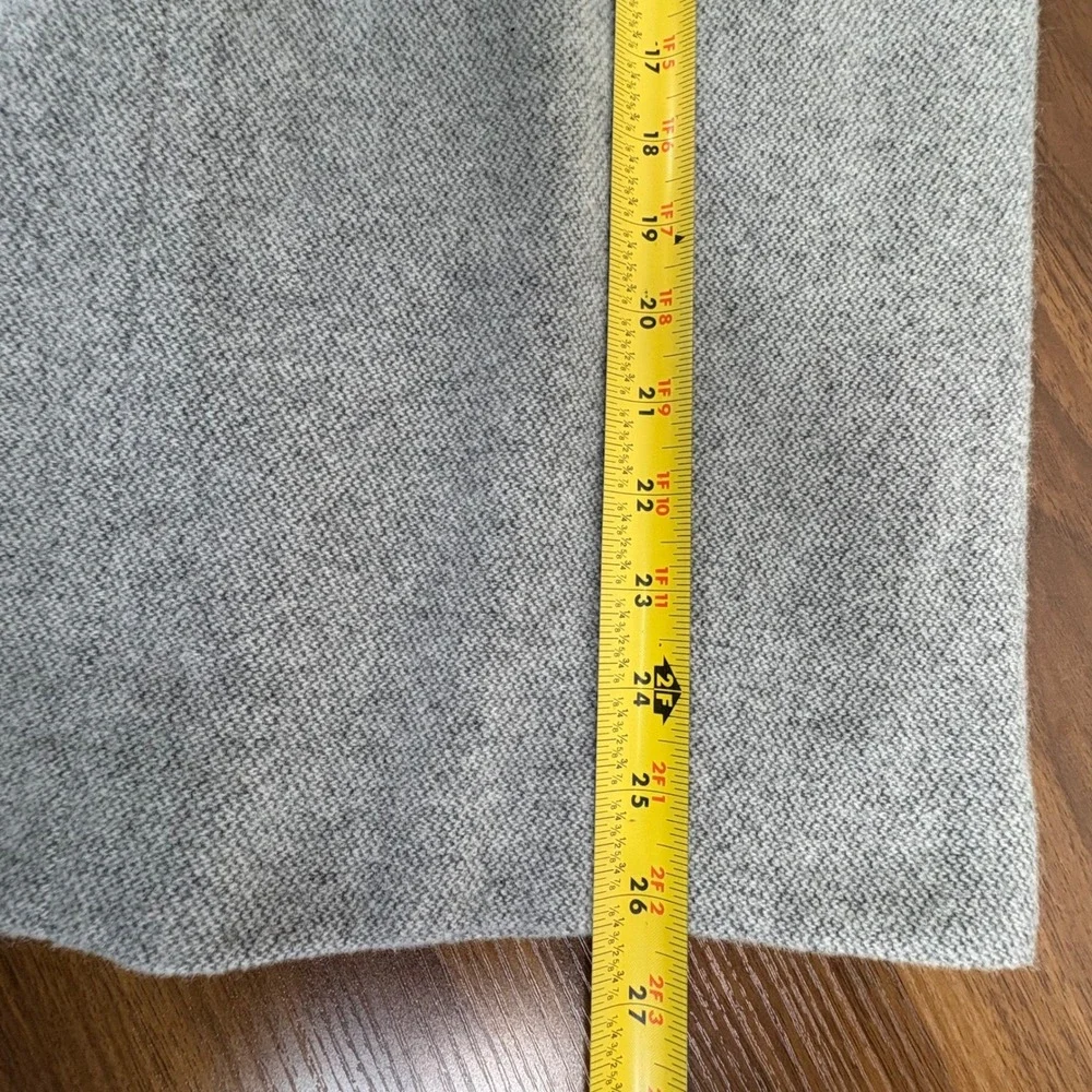 Lauren Ralph Lauren Women's Wool Angora Knee Length Pencil‎ Skirt Gray Size 14